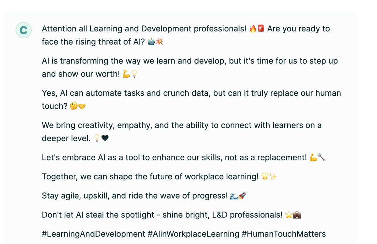 Can Free AI Save Me Time in L&D?