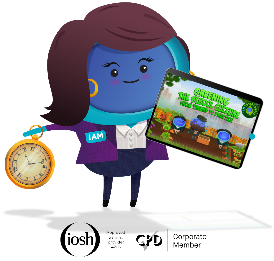 iAM School Business Mangager With Clock and iPad & Sust Course
