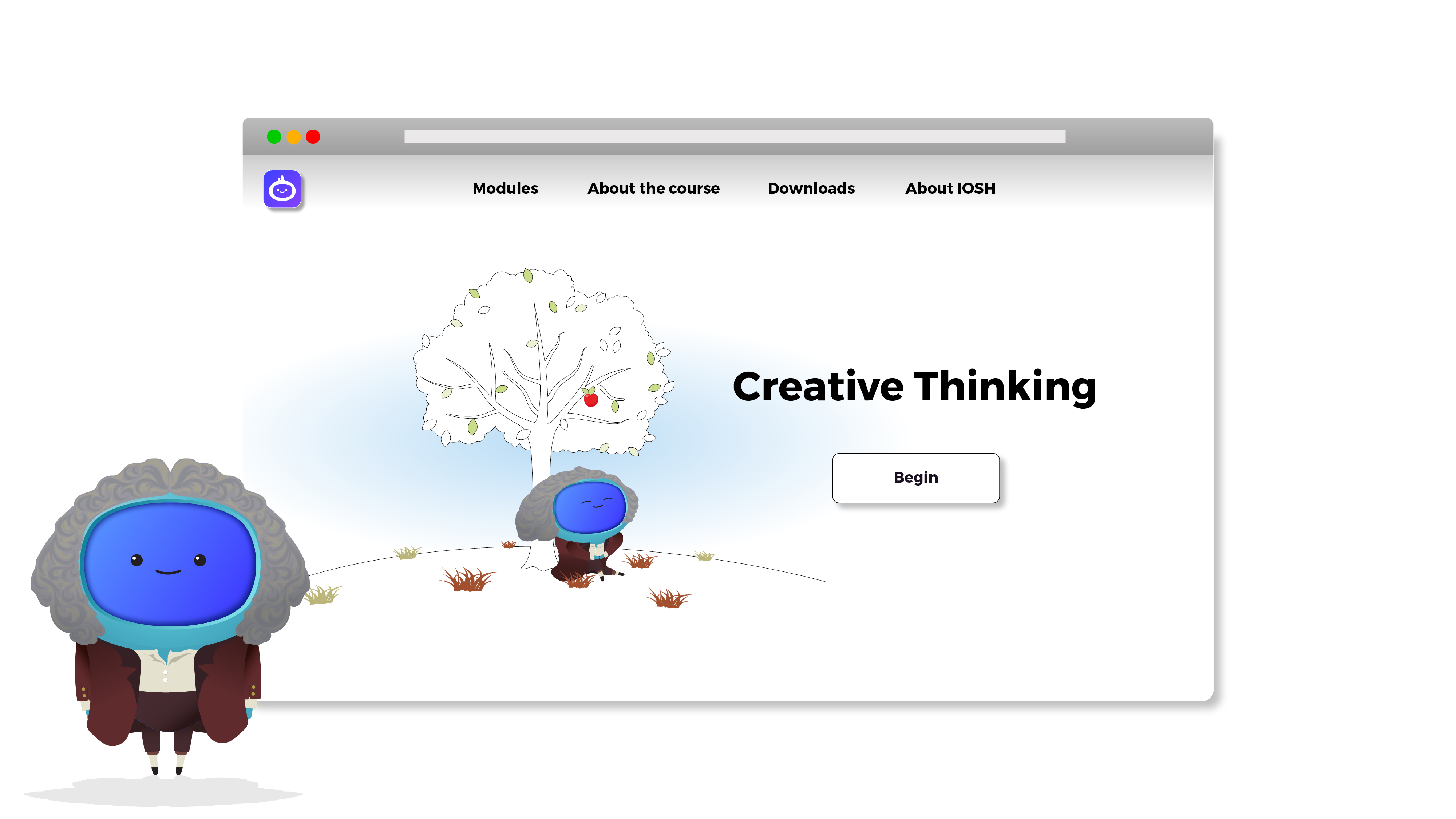 iAM Creative Thinking Landing Page Image